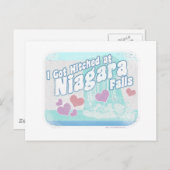 Carte Postale Mariage de Niagara Falls (Devant / Derrière)