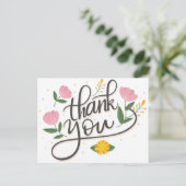Carte postale Mariage de photo de script moderne (Debout devant)