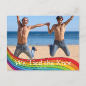 Carte Postale Mariage de photo Sexe Arc-en-ciel Faire-part (Devant)