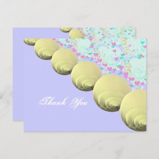 Carte Postale Mariage de plage SeaShells - Customisé (Devant / Derrière)