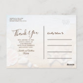 Carte Postale Mariage de plage tropical Merci Starfish (Dos)