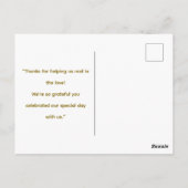 Carte Postale Mariage de poissons sur le thème des amateurs de p (Dos)