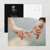 Carte Postale Mariage de remerciement du crâne royal (Devant / Derrière)