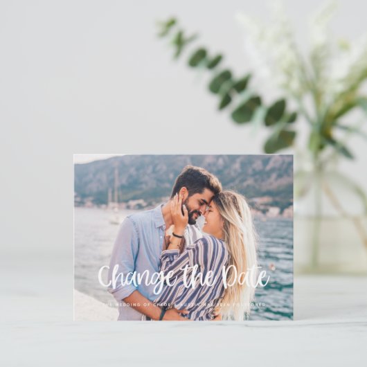 Carte postale Mariage de report de modification de (Debout devant)