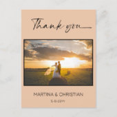 Carte postale Mariage de sable Merci (Devant)