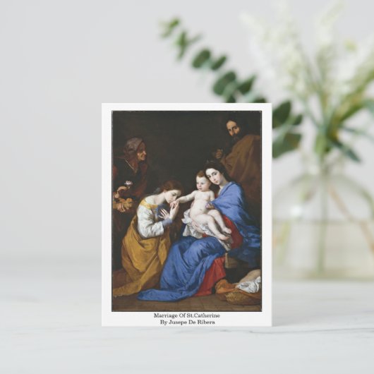 Carte Postale Mariage De Sainte-Catherine Par Jusepe De Ribera (Debout devant)
