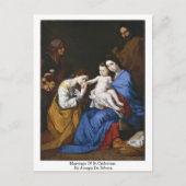 Carte Postale Mariage De Sainte-Catherine Par Jusepe De Ribera (Devant)