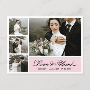 Carte postale Mariage de script élégant du budget