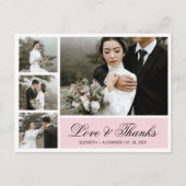 Carte postale Mariage de script élégant du budget (Devant)