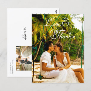 Carte postale Mariage de script romantique