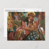 Carte Postale Mariage de St George, Princesse Sabra par Rossetti (Devant / Derrière)