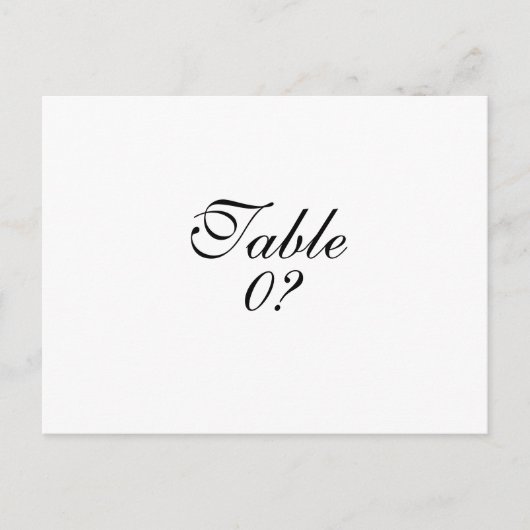 Carte Postale Mariage de table placement invité CUSTOM (Devant)