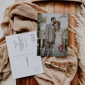 Carte Postale Mariage de texte moderne élégant et audacieux