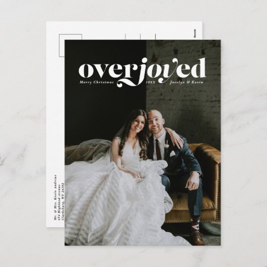 Carte postale mariage de vacances (Devant / Derrière)