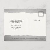 Carte Postale Mariage de vacances de Noël marié faire-part (Dos)