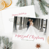 Carte Postale mariage de vacances de script moderne faire-part