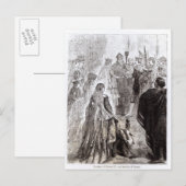 Carte Postale Mariage d'Edward II et d'Isabelle de France (Devant / Derrière)