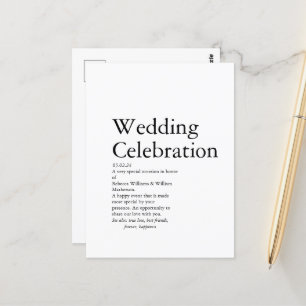 Carte Postale Mariage Définition
