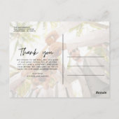 Carte Postale Mariage deux Merci photo (Dos)