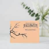 Carte Postale Mariage d'Halloween hanté (Debout devant)