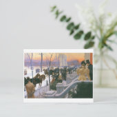 Carte Postale Mariage d'hiver à Washington Carré c. 1897 (Debout devant)