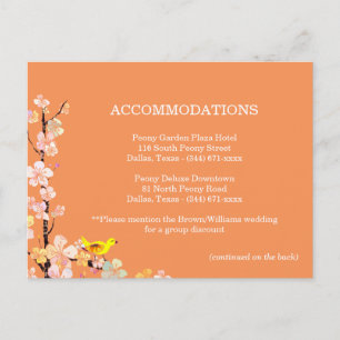 Carte Postale Mariage d'oiseaux - Logements Instructions Boîtier