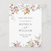 Carte Postale Mariage Élégant dans un Jardin Français - Enregist (Devant)