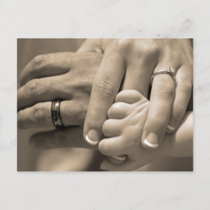 Carte Postale Mariage en famille