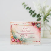 Carte Postale Mariage en pierre Gem RSVP (Debout devant)