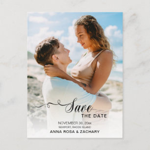 Carte Postale *~* MARIAGE ENREGISTRER LA DATE - QR code Website