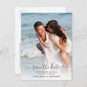 Carte Postale *~* MARIAGE ENREGISTRER LA DATE - QR Website AR6 (Devant / Derrière)