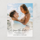 Carte Postale *~* MARIAGE ENREGISTRER LA DATE - Site web QR code (Devant)