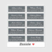 Carte postale Mariage Étiquette de adresse invité (Feuille)