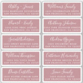 Carte postale Mariage Étiquette de adresse invité (Devant)