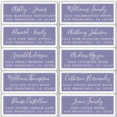 Carte postale Mariage  Étiquette de adresse invité (Devant)