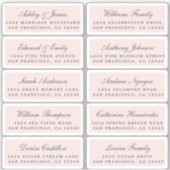 Carte postale Mariage Étiquette de adresse invité (Devant)