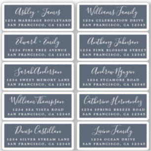 Carte postale Mariage  Étiquette de adresse invité