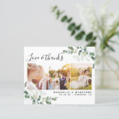 Carte postale Mariage Eucalyptus (Debout devant)