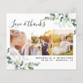 Carte postale Mariage Eucalyptus (Devant)