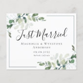 Carte postale Mariage Eucalyptus BUDGET (Devant)