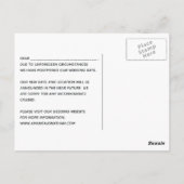 Carte Postale Mariage Eucalyptus géométrique Changement de plan (Dos)