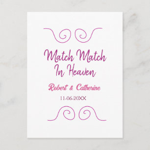 Carte Postale mariage fait au ciel rose violet frontière espagno