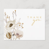 Carte postale Mariage Fleur sauvage Whimsical (Devant)