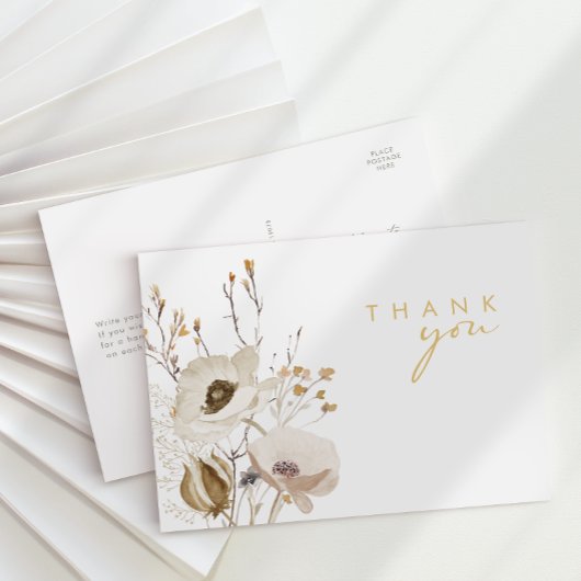 Carte postale Mariage Fleur sauvage Whimsical