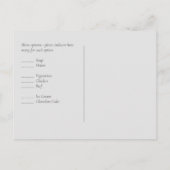 Carte Postale Mariage Fleurs Roses Pâles Poussiéreux Bleu Économ (Dos)