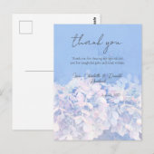 Carte Postale Mariage Floral Hydrangea Romantique  (Devant / Derrière)
