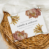 Carte Postale Mariage floral rustique simple et chic Enregistrer