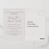 Carte postale mariage Foil Cherry Blossom Invitati (Verso)