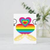 Carte Postale mariage gay (Debout devant)