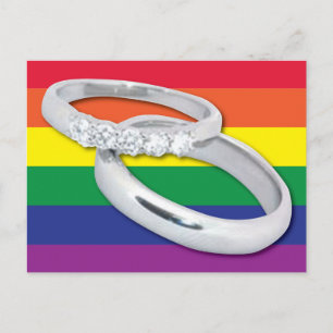 Carte Postale Mariage gay lesbien